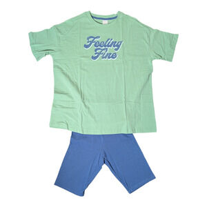 Secret Treasures - Sleep - Loungewear Green/Blue - Size XS (0-2)